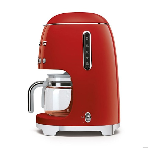 SMEG filterkaffebryggare 10 koppar 1050W röd år 50 DCF02RDEU