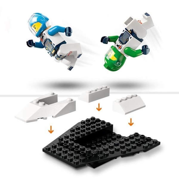 LEGO® 60429 City Skibet og opdagelsen af asteroiden, legetøj med 2 astronaut minifigurer og rumvæsen figur Flerfärgad