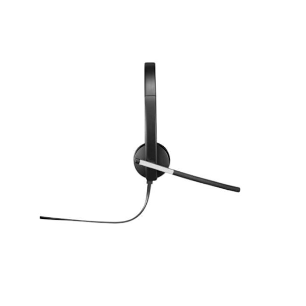 Logitech USB H650e -monokuulokkeet - langallinen, pikakäyttösäätimet ja joustava mikrofonipuomi