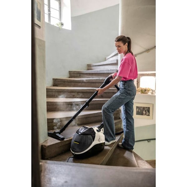 Karcher SV 7 damprenser støvsuger - Effekt 2200 W - Kapacitet 1 L - Aktionsradius 8 m - 2 i 1 Vit