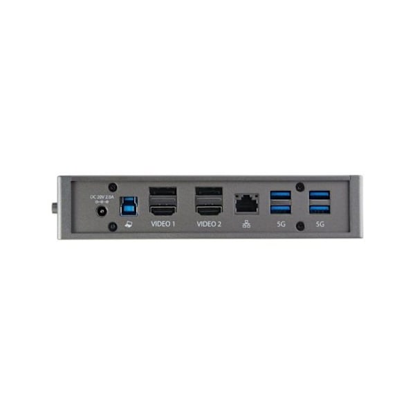 USB-keskittimen - Startech - DK30A2DHUUE - 6 kpl USB A - 1 kpl RJ-45 - Musta