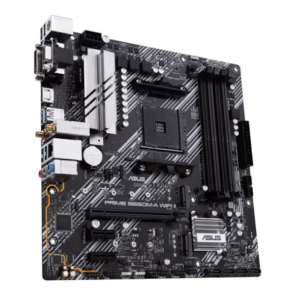 Emolevy - ASUS - Prime B550M-A WiFi II - micro ATX - Socket AM4 - Wi-Fi 6