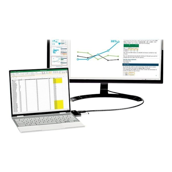 Monipistoke - StarTech.com - DKT30ICHPD - HDMI 2.0 - 4K 60Hz - Tehojakelu 100W
