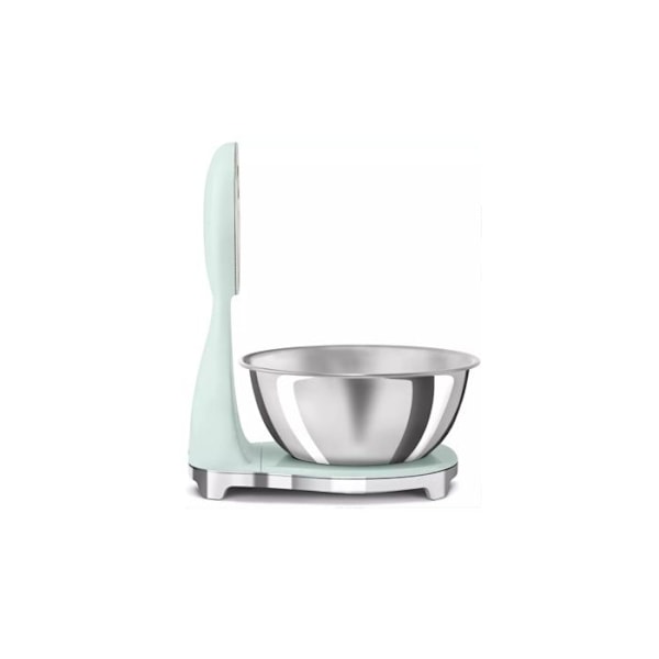 Køkkenvægt - SMEG - KSF01PGWW - Rustfrit stål - 5 kg - Genopladelig USB vatten grönt