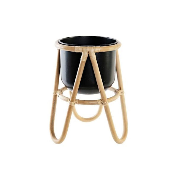 Kolonial plantering i metall och bambu DKD Home Decor svart/naturlig