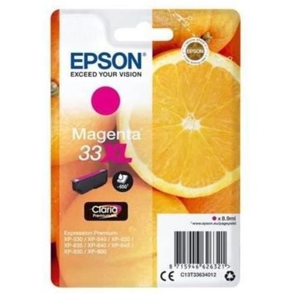 EPSON T3363 XL Magenta mustepatruuna - oranssit (C13T33634012)