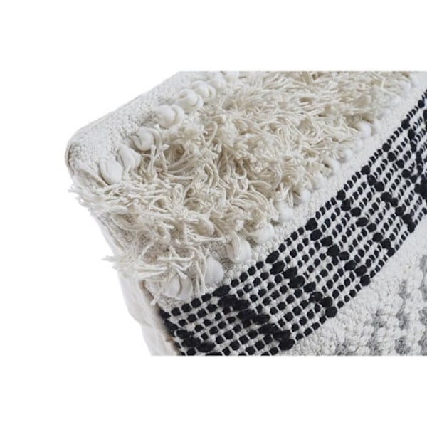kudde svart beige 45 x 10 x 45 cm boho