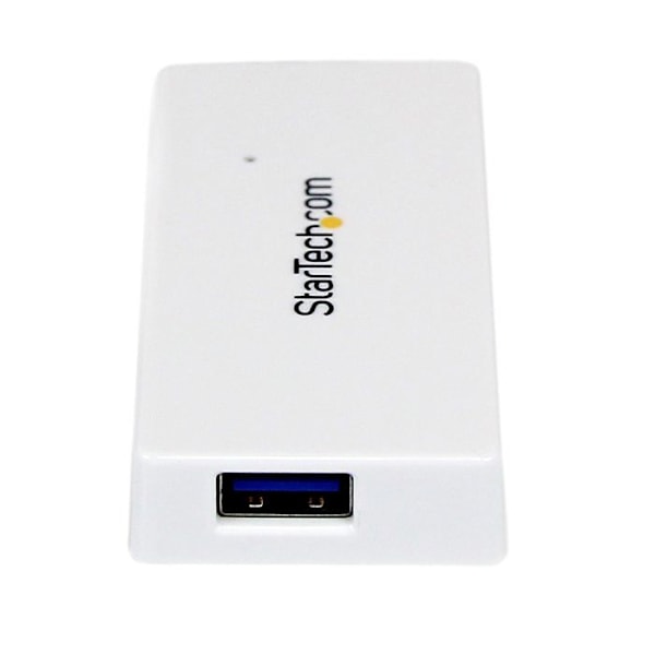 USB 3.0 Hub - StarTech - ST4300MINU3W - 4 porttia - Integroitu kaapeli - Valkoinen