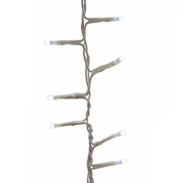 Lysestjerne - Luksus - 11 m - 500 LED - Kold hvid - Blinkende belysning Vit kyla