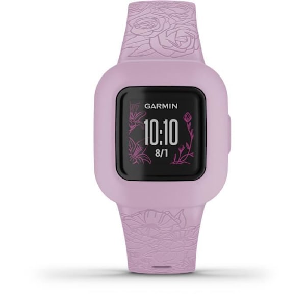 GARMIN vivofit junior 3 - Kukallinen, Vaaleanpunainen - Lasten aktiivisuusranneke Vaaleanpunainen