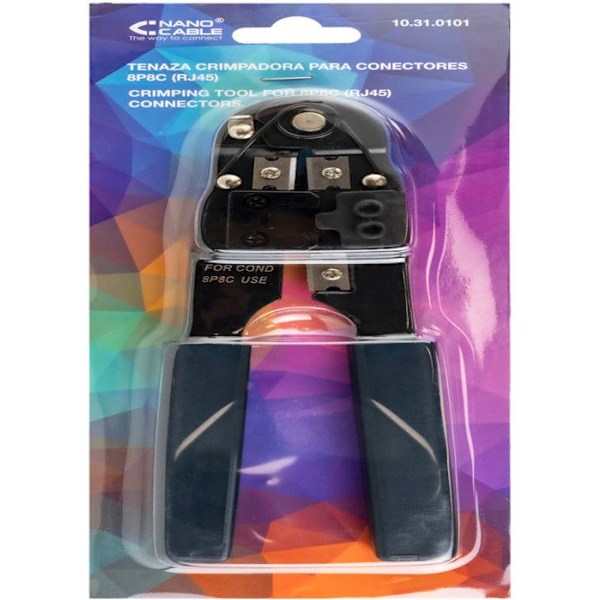 Krämpverktyg - Nano Kabel - Metallkrimpzång - Blå färg - RJ45 - RoHS-kompatibel