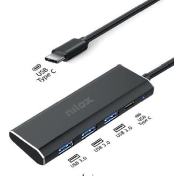 HUB USB - NILOX - NXHUBUSBC03 - 4 Porte - USB C - USB 3.0