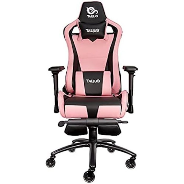 TALIUS Caiman V2 Gaming Chair Sort/Pink - Fodstøtte - 4D - Frog TAL-V2PINK - Acacia Svart/rosa