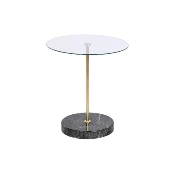 Lasiteräksinen sivupöytä – DKD Home Decor (45 x 45 x 50 cm)