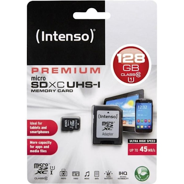 Intenso MICRO Secure Digital Card 128 GB microSD hukommelseskort