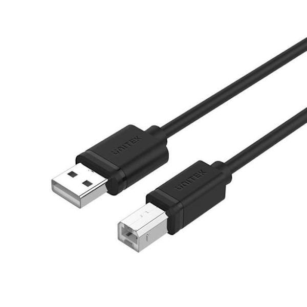 UNITEK Y-C420GBK USB-kaapeli 3 m 2.0 USB A USB B MUSTA