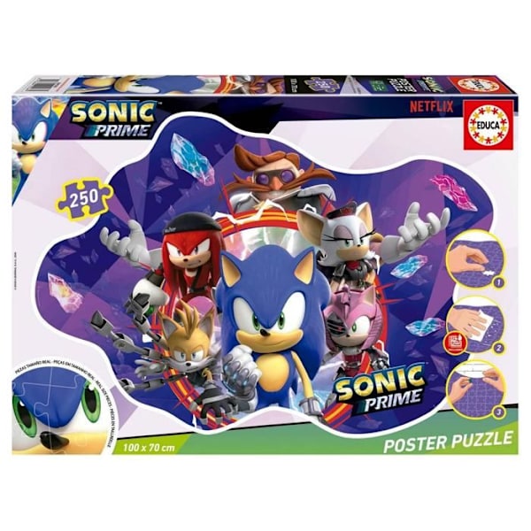 Pussel 250 bitar: POSTER SONIC PRIME - XL