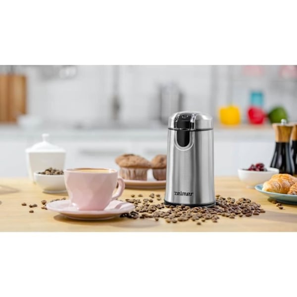 ZELMER ZCG7425 KAFFEMØLLER I RUSTFRIT STÅL