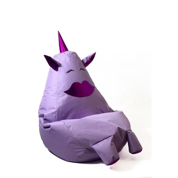 Go Gift Sako sac pouffe Yksisarvinen violetilla suulla L 105 x 80 cm - 5905359294245