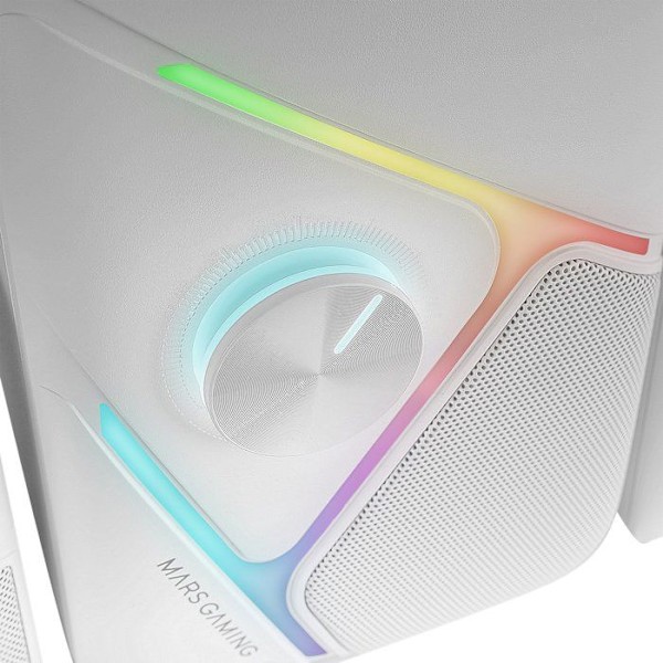2.1 Gaming-högtalare - Mars Gaming - MS-H21 - 35W - RGB - 3D Surround Vit