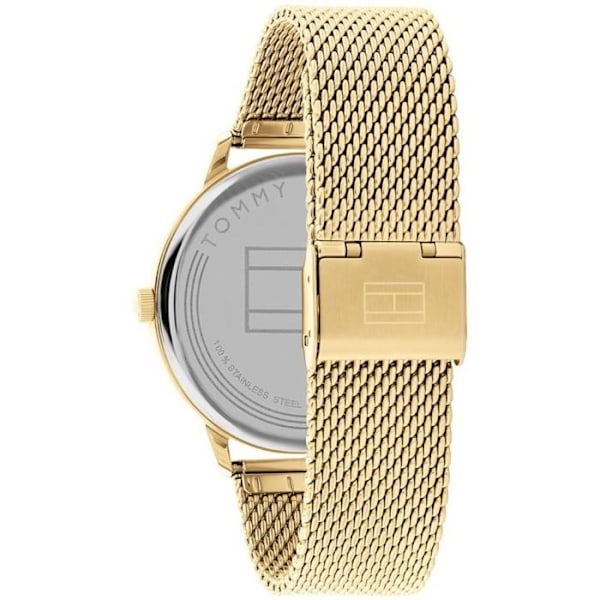 Tommy Hilfiger - Herrur - Kvarts Analog - Armband i Guld Rostfritt Stål - 1791877 gyllene