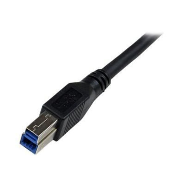 USB 3.0 SuperSpeed A–B kaapeli suorakulmainen M/M - 1 m - Musta - STARTECH