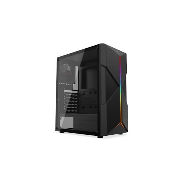 KRUX ASTRAL Musta - ATX, micro ATX, Mini-ITX - 3 sisäistä levypaikkaa - 7 laajennuspaikkaa