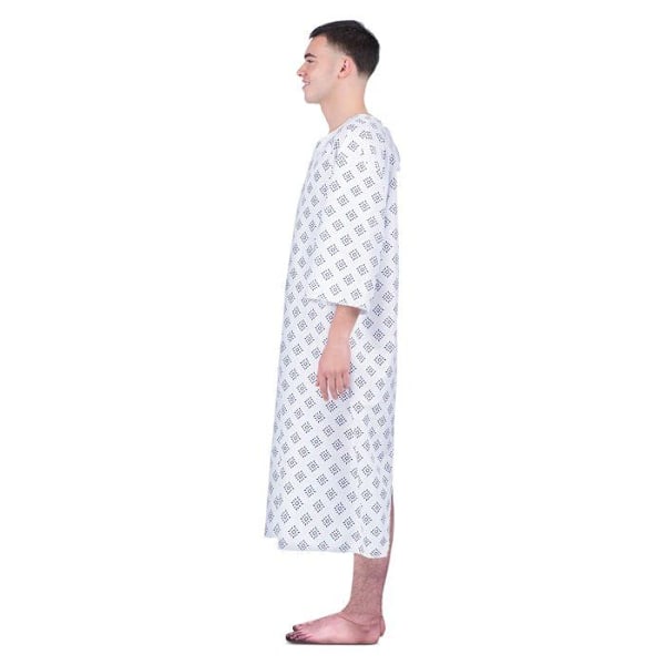 Humoristisk kostume patient voksen - Multifarvet