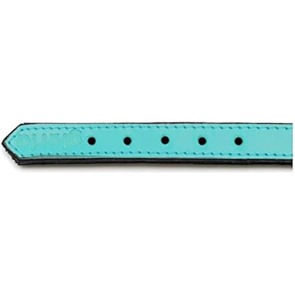 Halsband - GLORIA - Pälshalsstoppning - Rött läder - Justerbar - För medelstora hundar Röd