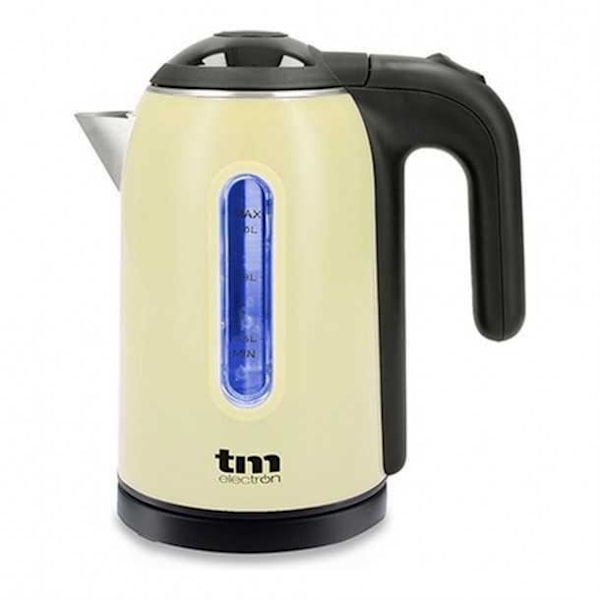 Vedenkeitin LED-indikaattorilla TM Electron Stainless Steel Cream