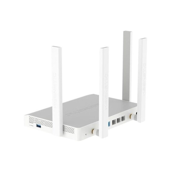 Keenetic Hero 4G+ modeemi-reititin - WiFi 6 - AX1800 - Kaksois-taajuus - 4 Gigabit-porttia - Kyberturvallisuus suojaus