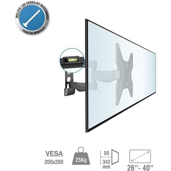 TM Electron tmslc283 – Universaali seinäteline televisioon, musta väri 1590
