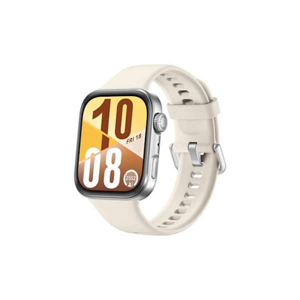 Huawei Watch Fit 4 Bluetooth Grå Connected Watch med hvid fluoroelastomerrem
