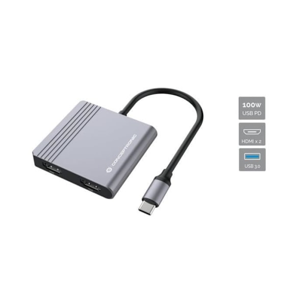CONCEPTRONIC DONN13G LANGATON TELAKKAUSASEMA USB 3.2 GEN 1 (3.1 GEN