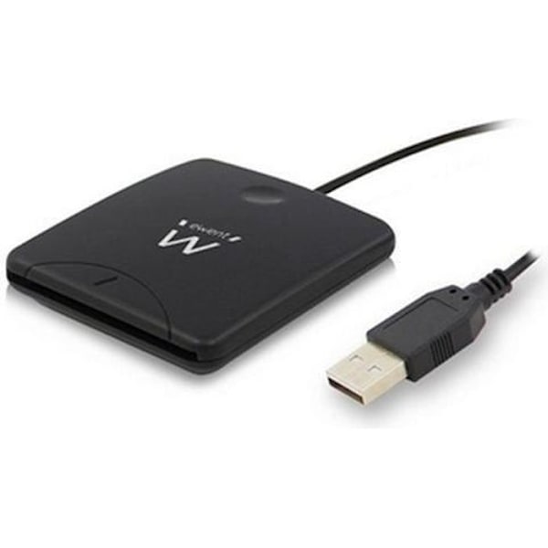 Ewent FLTLCH0025 EW1052 USB 2.0 DNI/SIP-kortlæser Sort