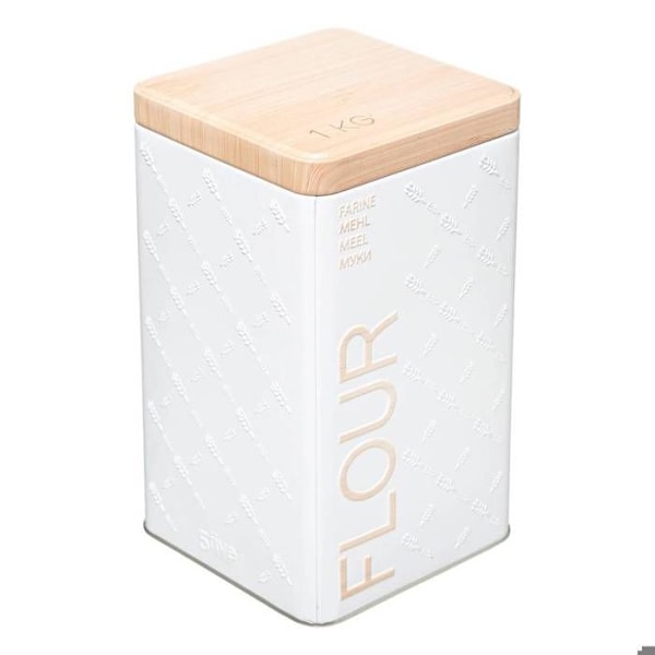 Melkasse - FEM - Scandi - Metal - 1kg - Hvid - 18,5 cm Vit