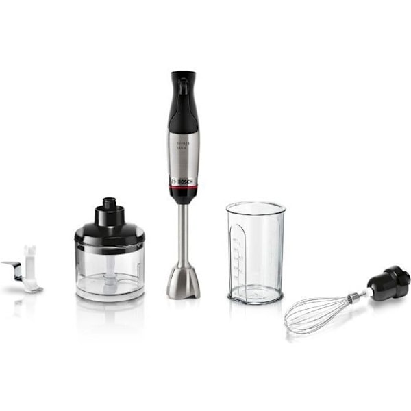 ErgoMaster Series 6 stavblender - BOSCH - 1000 W motor - 4 QuattroBlade Pro knive Grå och svart