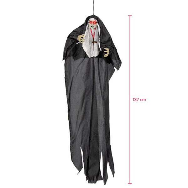 Religiøs zombie lysdekoration 137 cm Svart, vit, grön