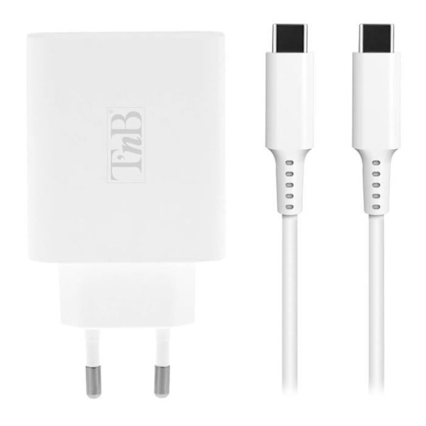 TNB CHNBTINY65 -laturi - 65 W USB-C ja USB-A valkoinen
