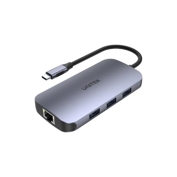 UHUB UNITEK D1071A N9+ HUB ETHERNET 9 EN 1 USB-C HDMI:LLA, POWER DELI