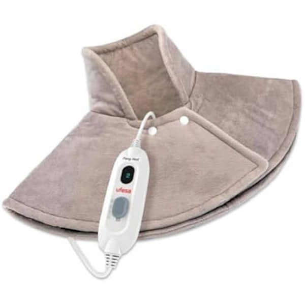 Varmepude - UFESA - Flexy Heat NC - 100W - 60x62cm - Ultra blødt mikrofiber Grå