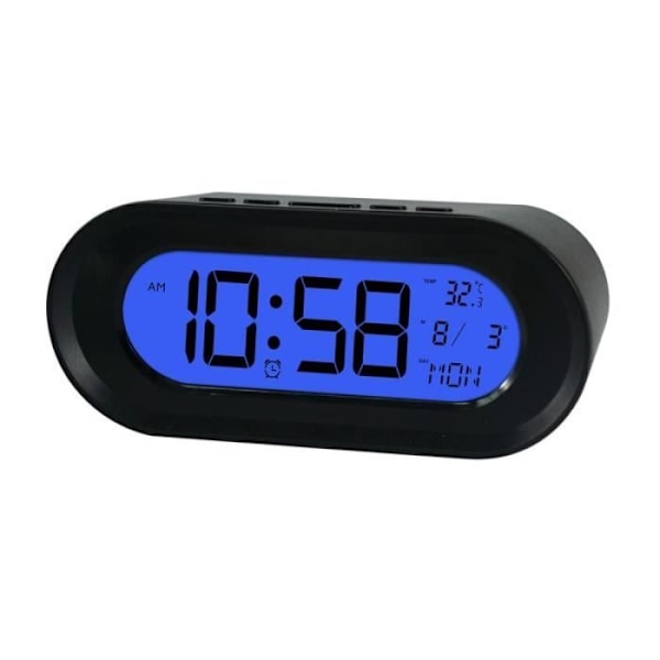 Clockradio ELBE RD700 Sort termometer