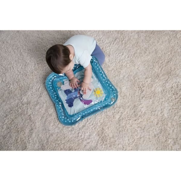 DISNEY BABY - STITCH - Vattensmatta för baby, sensorisk och stimulerande lek, uppblåsbar, lätt att rengöra, hopfällbar, från födseln Blå