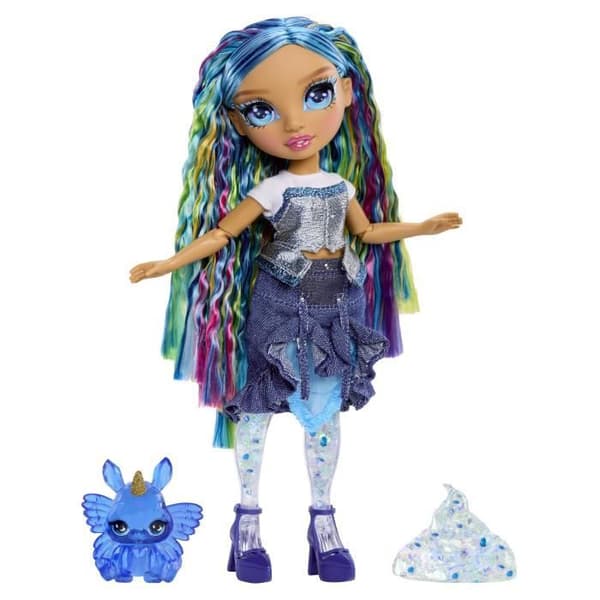 Rainbow High Rainbow Shimmers med Slime Mode docka - Skyler (blå)