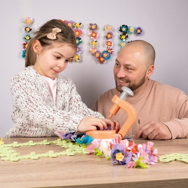 Smoby - Kreativ fritid - Blomstersæt, dekorative genstande - 200 tilbehør - Fremstillet i Frankrig Flerfärgad