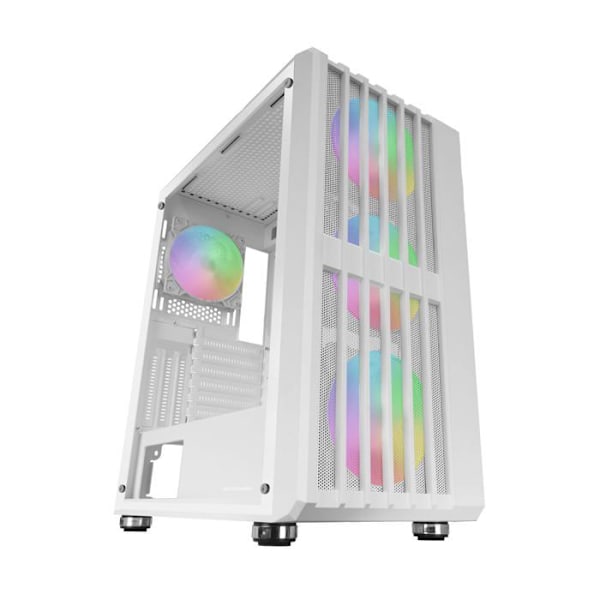 Gaming Kabinet ATX - Mars Gaming - MC-VAULT - 4 ARGB Blæsere - Mesh Panel - Tempereret Glas