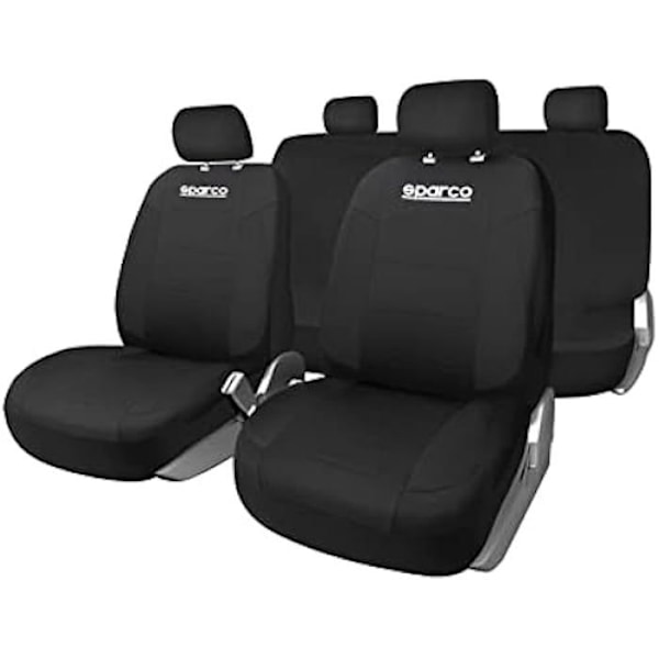 Sædebetræk - SPARCO - Strada - Universal - Sort - Overlegen komfort i polyester SCHWARZ