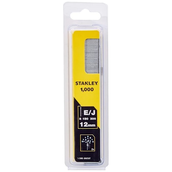 1000 naulaa 12 mm tyyppi J - STANLEY - 1-SWK-BN050T pengar