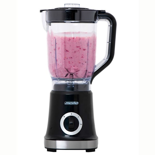 Blender 1,8 liter uden BPA, maks. 1000W, 2 hastigheder + pulse Mesko MS 4079 1000W sort/sølv 39617