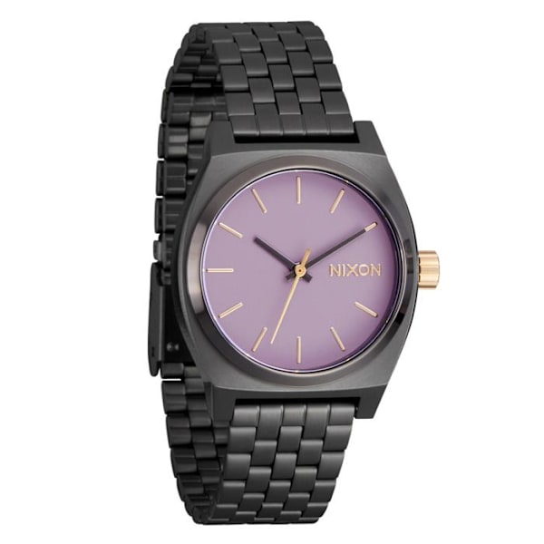 Kello - Nixon - Medium Time Teller - Ruostumatonta terästä - 100m vesitiiviyys - Unisex gunmetall/lavendel/guld
